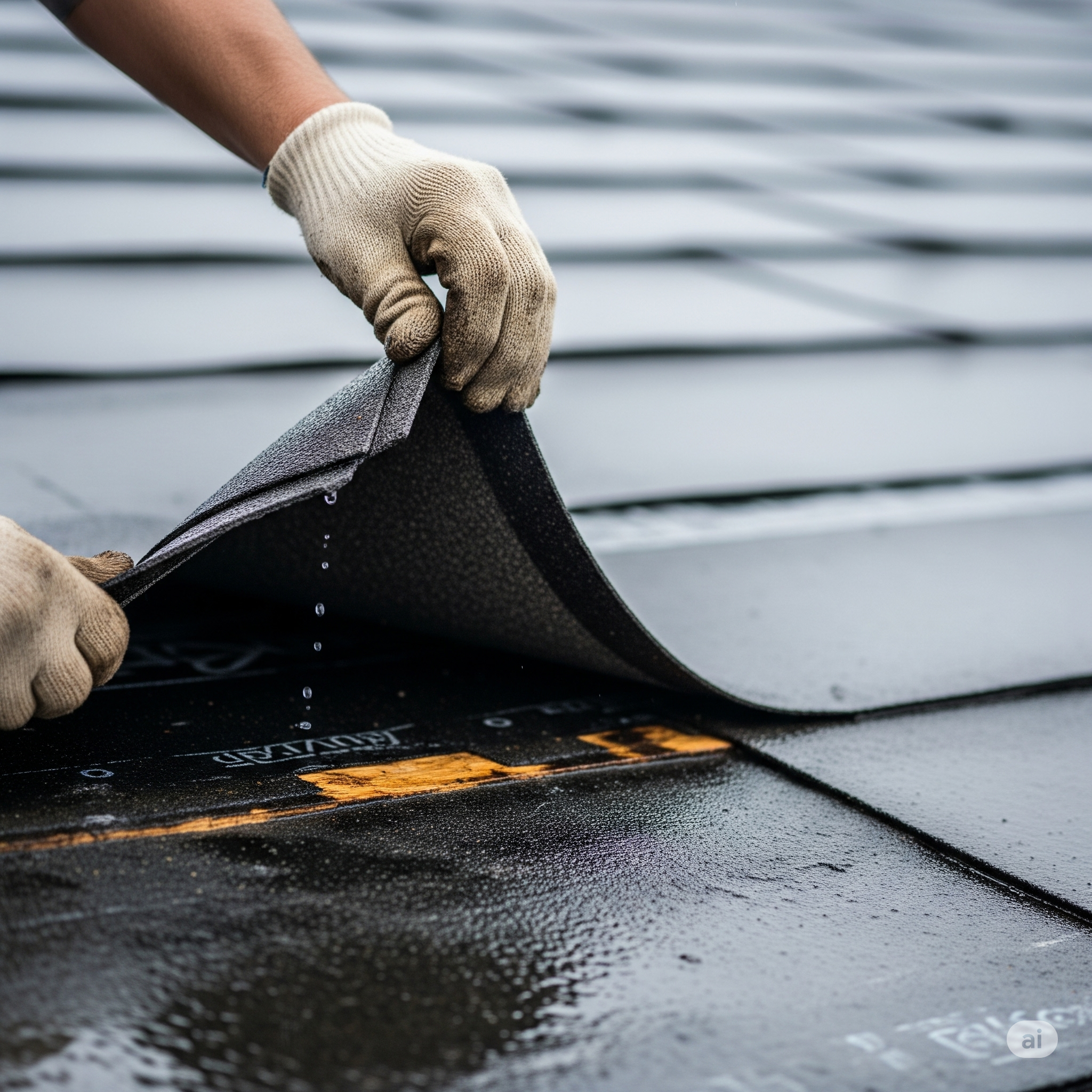 Roof leak and water damage